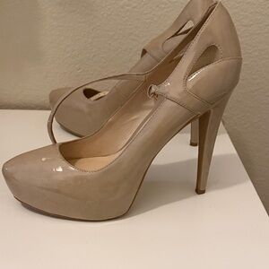 Nine West Elegant Beige High Heel Pumps